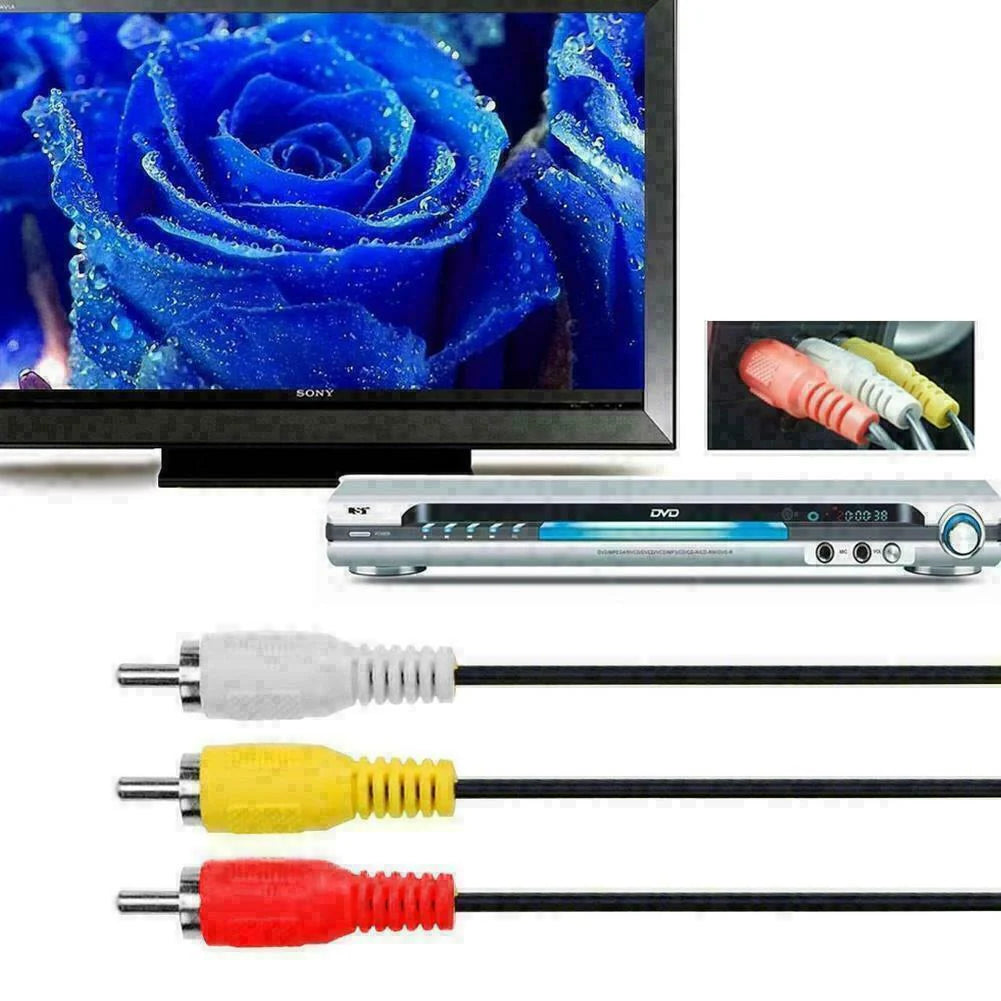 HDMI Male to 3 RCA Video and Audio AV Component Converter Adapter Cable for HDTV 1080p