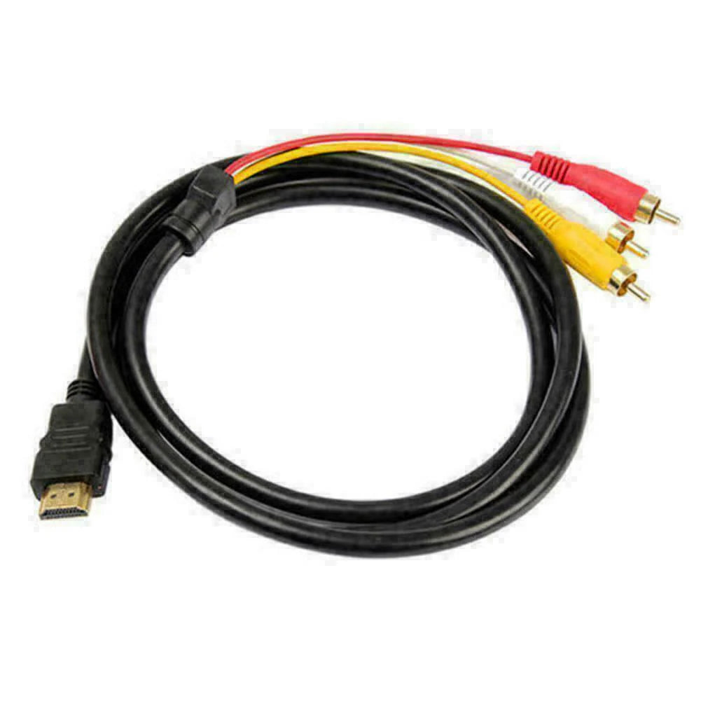 HDMI Male to 3 RCA Video and Audio AV Component Converter Adapter Cable for HDTV 1080p