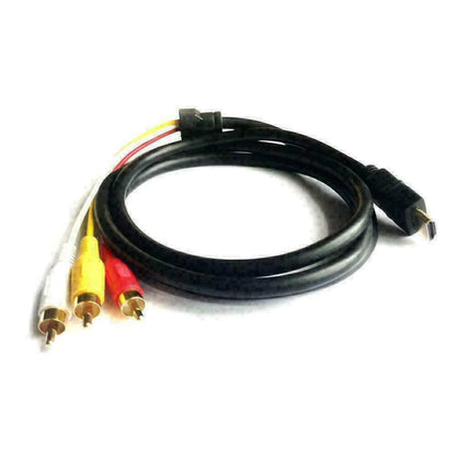 HDMI Male to 3 RCA Video and Audio AV Component Converter Adapter Cable for HDTV 1080p