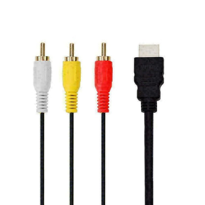 HDMI Male to 3 RCA Video and Audio AV Component Converter Adapter Cable for HDTV 1080p